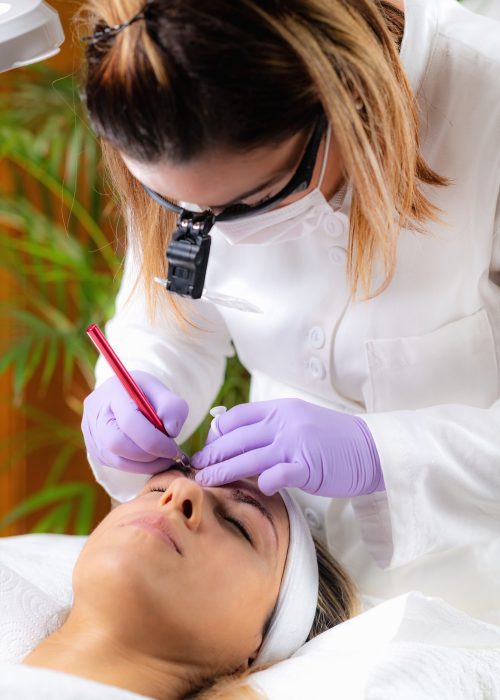 Professional Microblading of Eyebrows